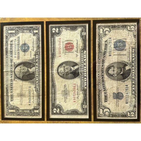 American Coin Treasures The Obsolete Currency Collection - 3 Bank Notes Framed - Picture 4 of 5
